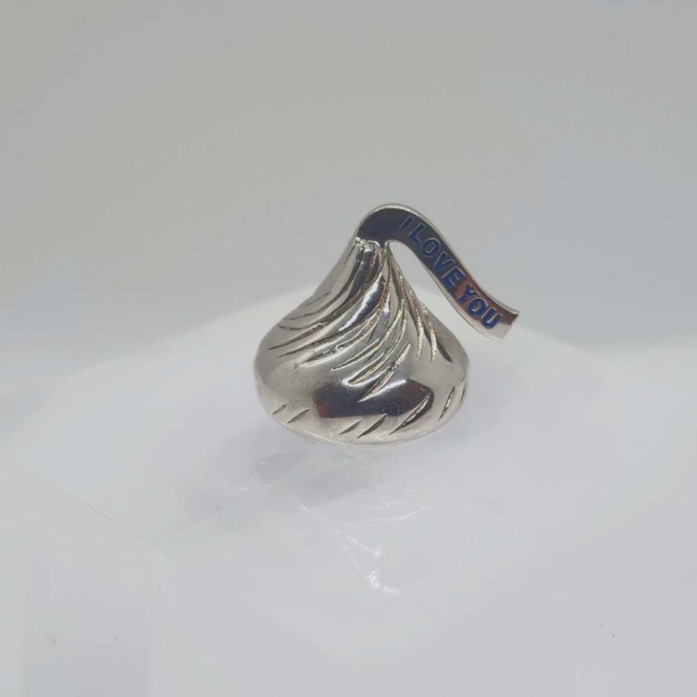 WTJ Sterling Sliver .925 Hershey Kiss Pendant